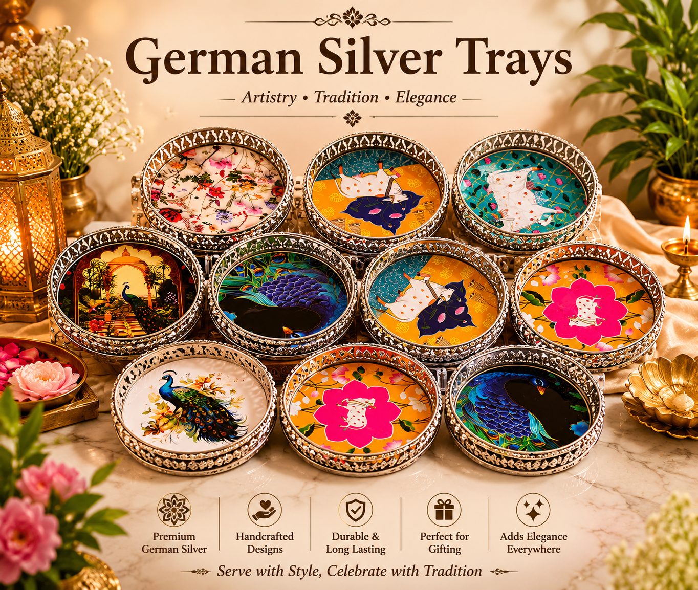 German Silver Trays