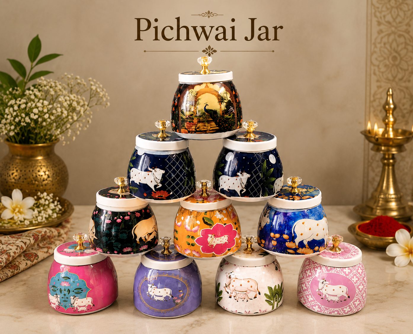 Pichwai Jar