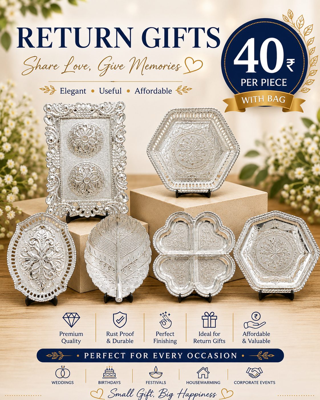 Return Gift ₹40 with Bag